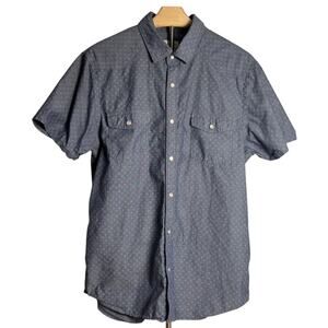 Howe Western Pearl Snap Short Sleeve Blue
